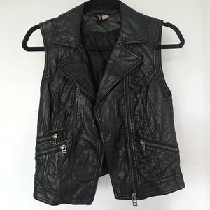 Vegan leather vest